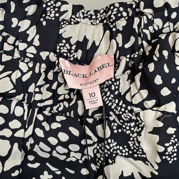 Black Label Chicos silk pants NWT - Picture 4 of 4